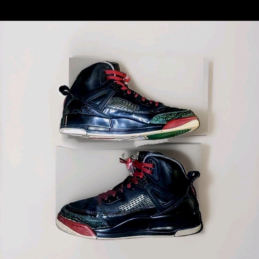 Nike Air Jordan Spizike OG 315371-026 Black Varaity Red Green Men's Sz 11.5us